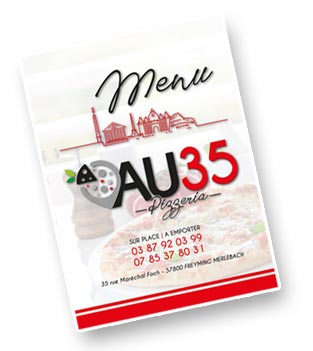 Carte pizzeria AU35 à Freyming-Merlebach